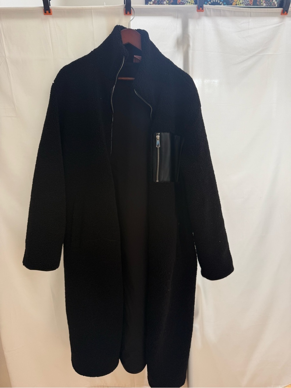 NOM Maternity Black Teddy Cote WITH EXPANDERS